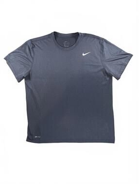 Nike Dri-FIT Short Sleeve Navy Blue Men's Activewear Wicking T-Shirt Size XL